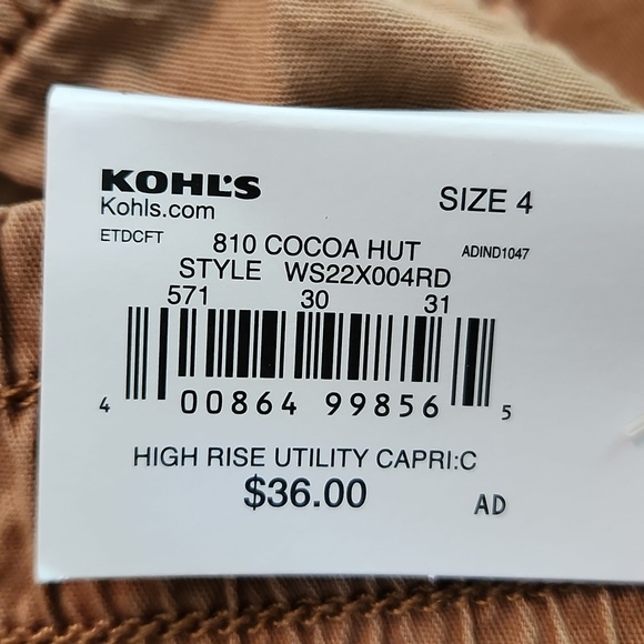 NwT Sonoma Capri sz4 Ultracomfort Waistband - Picture 6 of 6